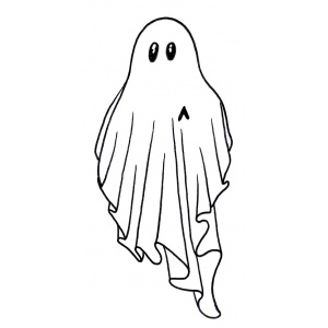 fantasma branco de halloween
