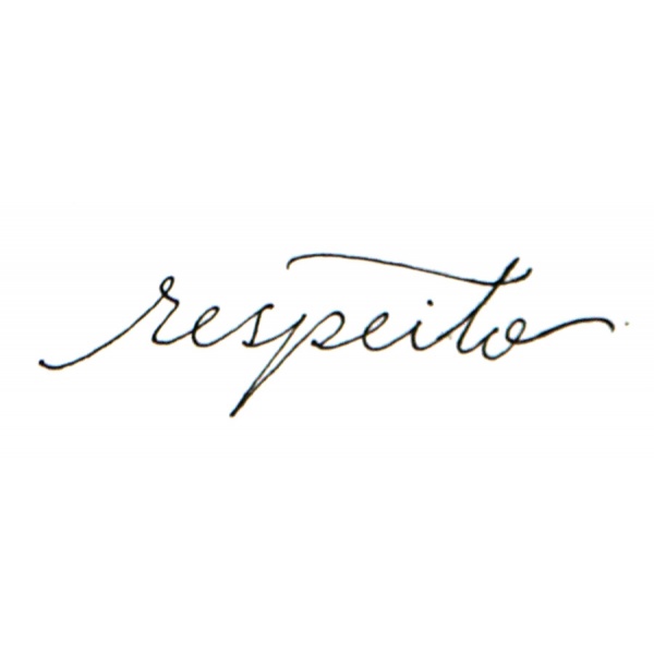 palavra respeito em letra cursiva